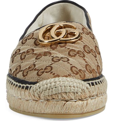 gucci pillar|Gucci Pilar Espadrille Flat (Women) .